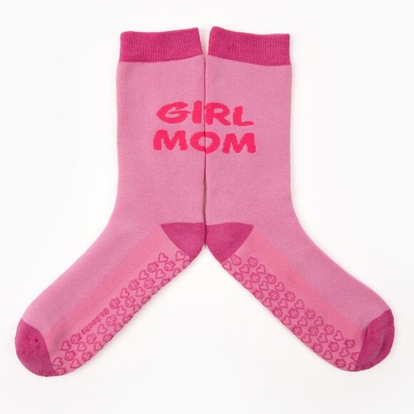 Girl Mom" Grip Socks Size M / US Women Shoes 10-13 - Picture 1 of 3